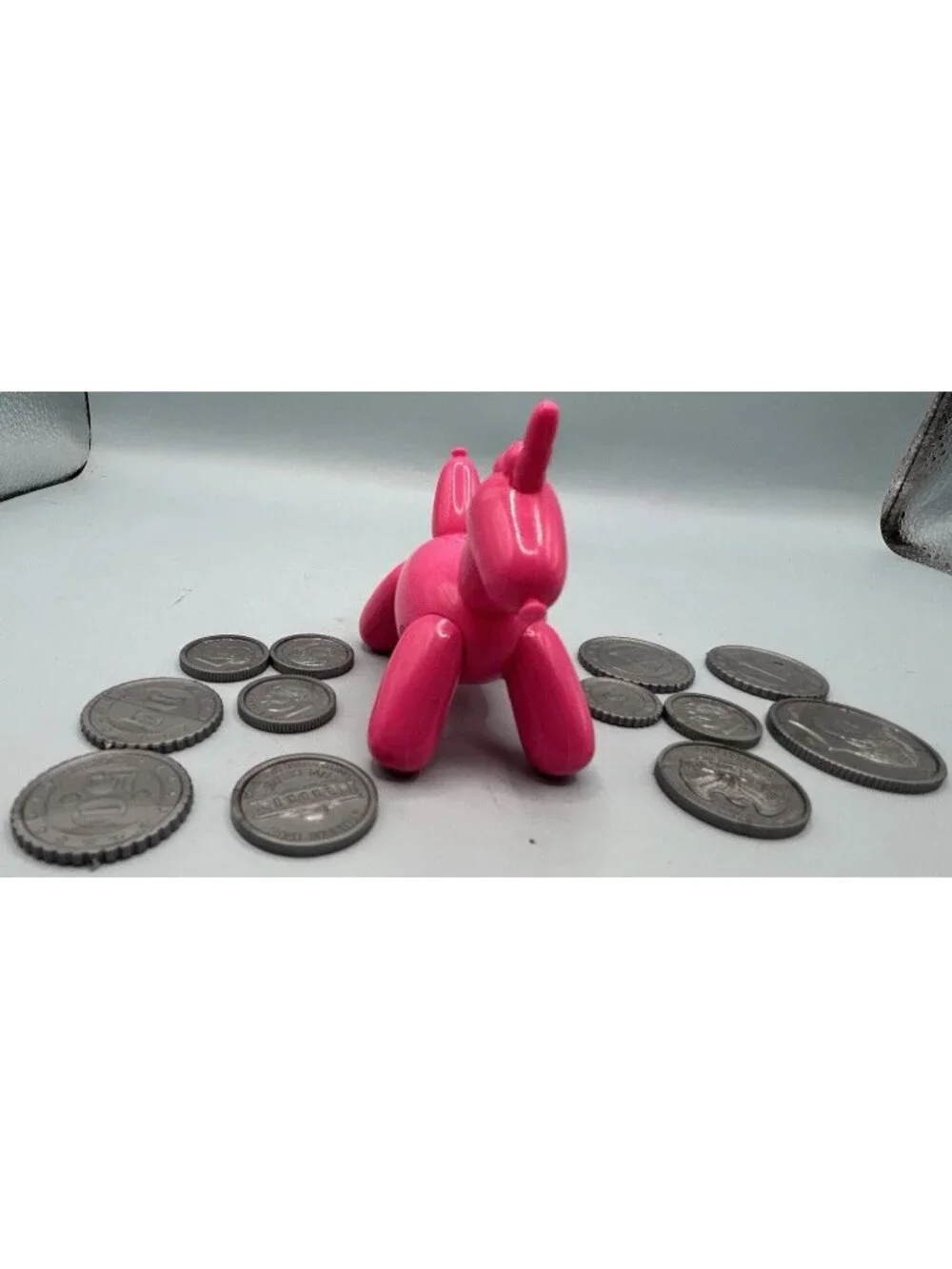 Balloon Bubble Gum Pink Animal Unicorn Mini Toy Coin Bank Doll Size